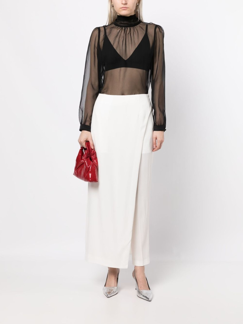 UNDERCOVER fitted-waistline long skirt outlook