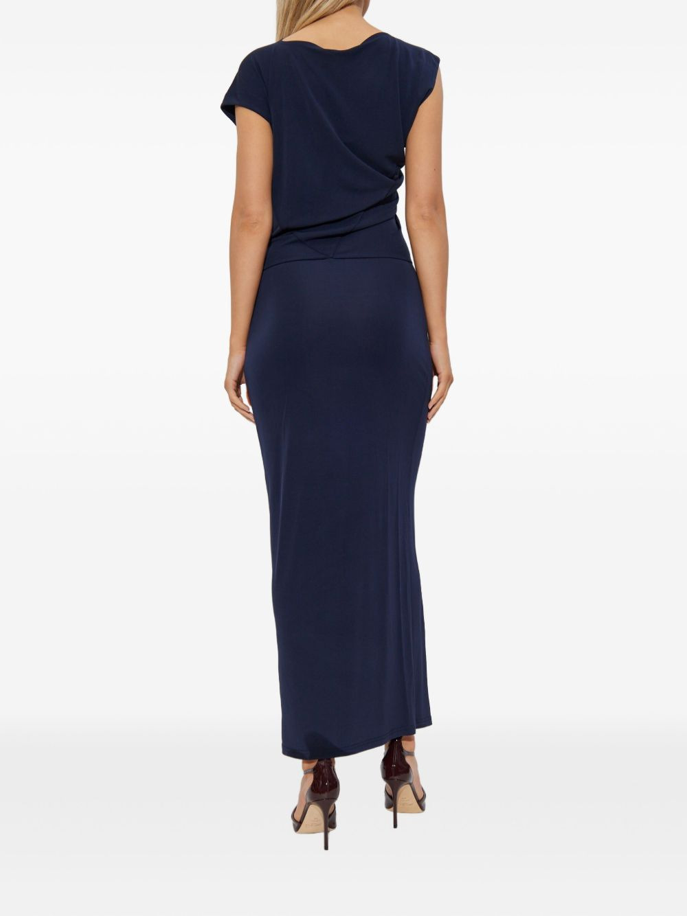 Jona draped short-sleeve maxi dress - 3