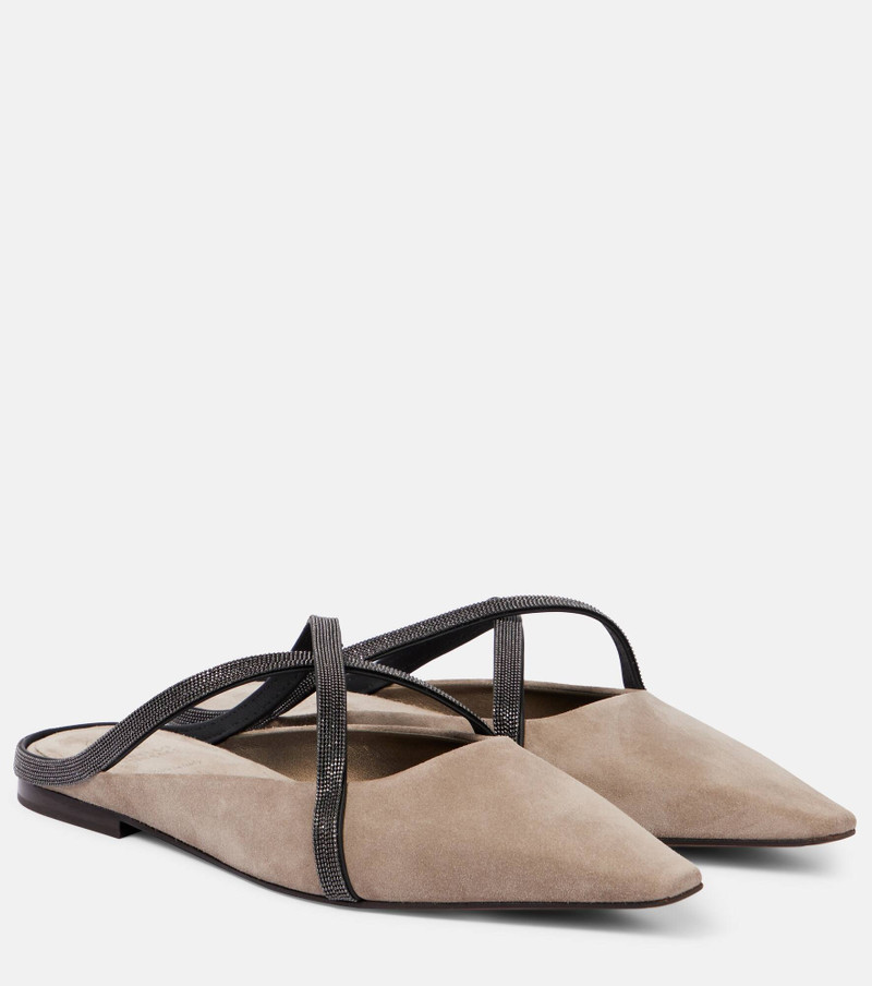 Monili suede mules - 1