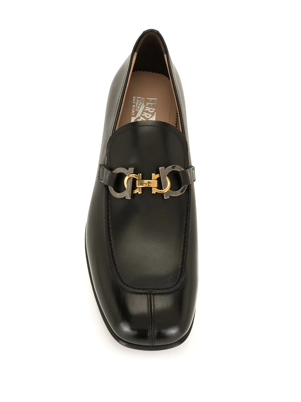 slip-on leather loafers - 4