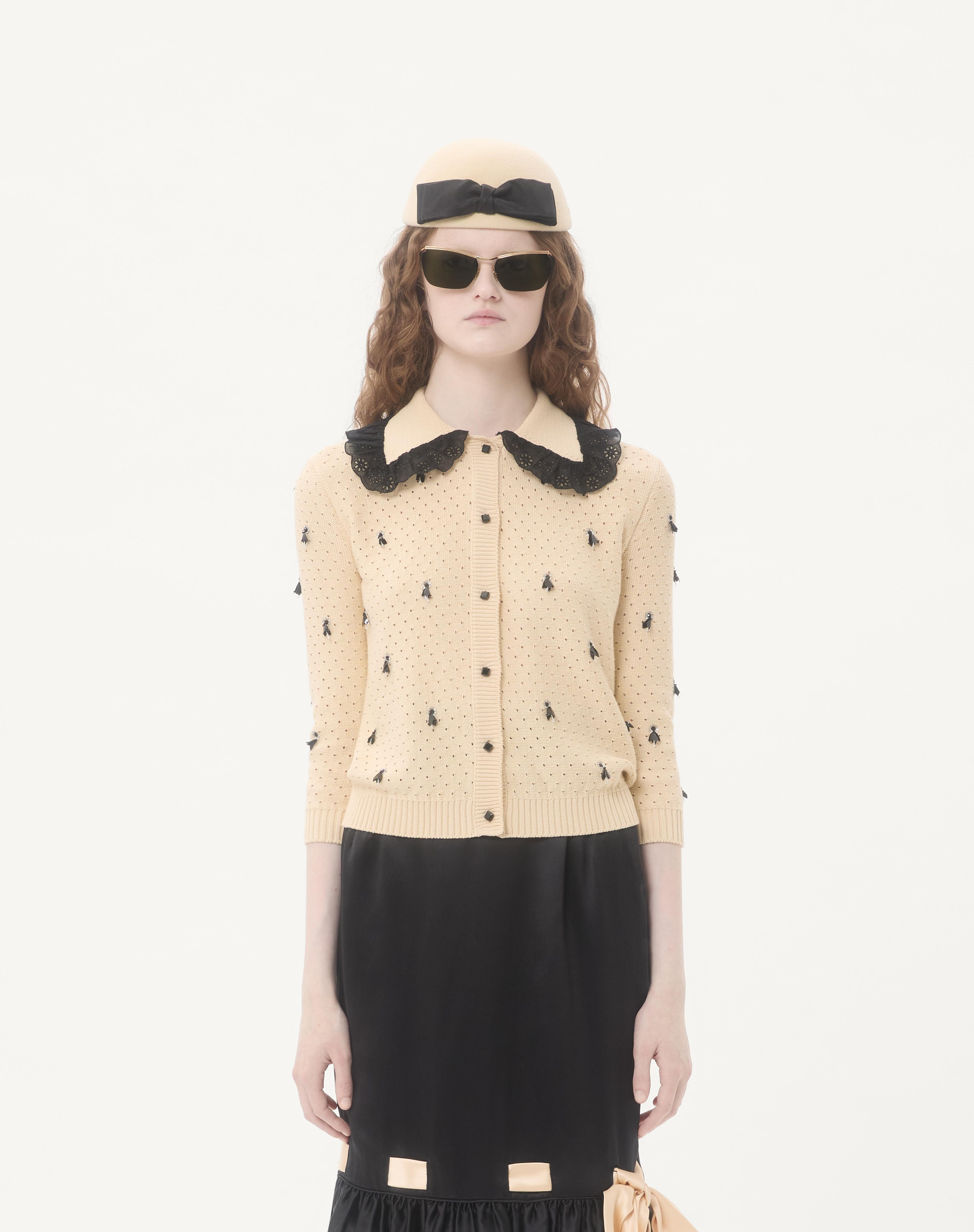 EMBROIDERED COTTON CARDIGAN - 5