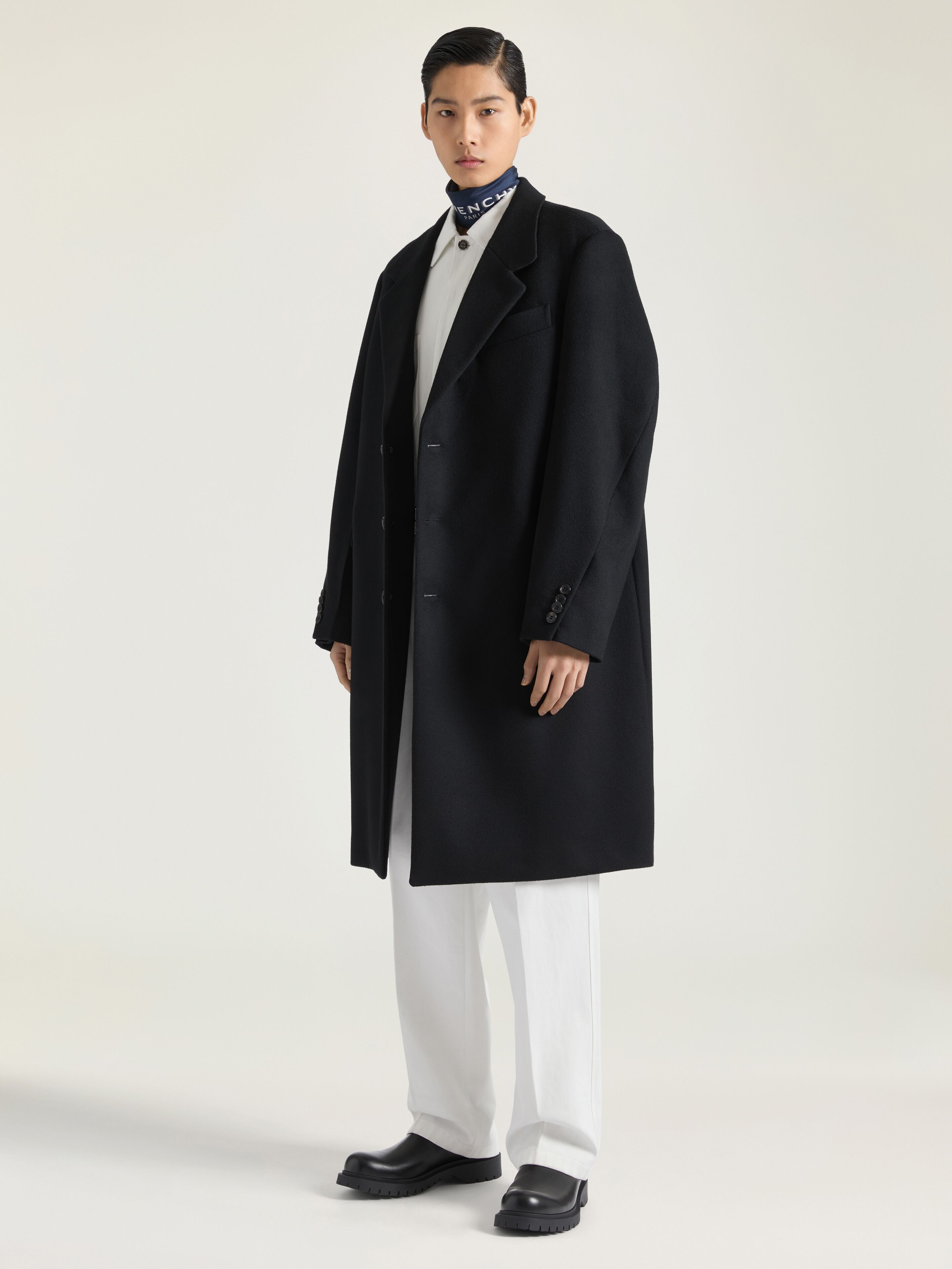 COAT IN WOOL AND CASHMERE - 3