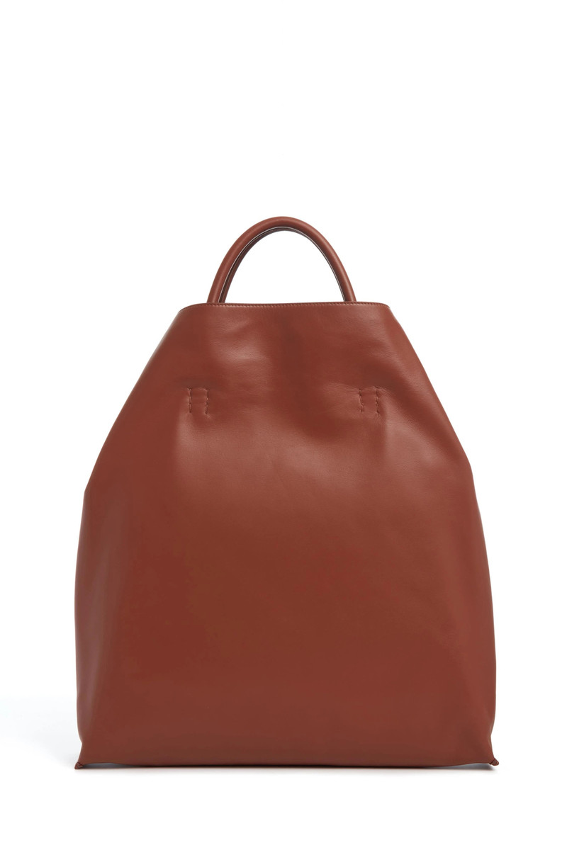 Eileen Tote Bag in Cognac Leather 4
