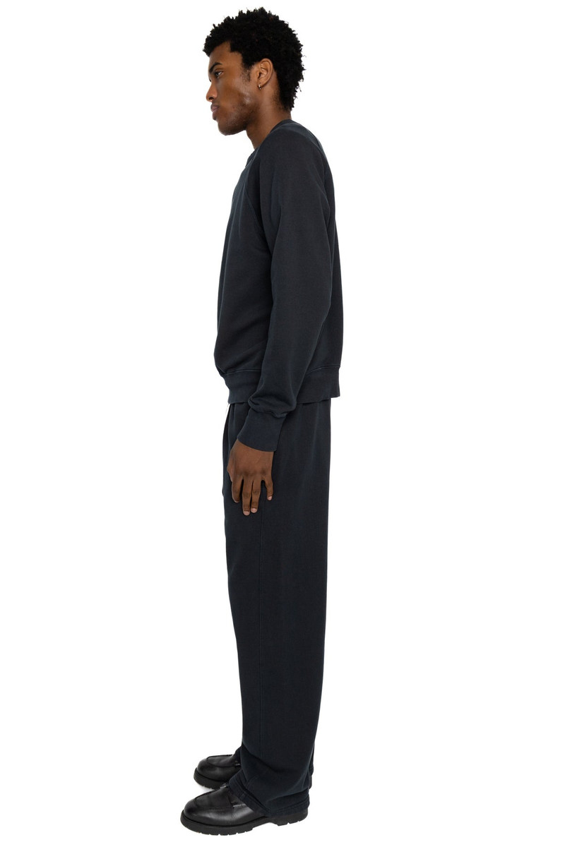 LES TIEN French Terry Binded Neck Raglan - Faded Black outlook
