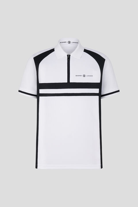 Bernhard Polo shirt in White/Black - 1