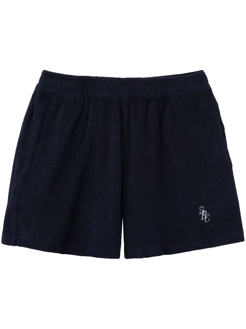 embroidered-logo cotton shorts - 1