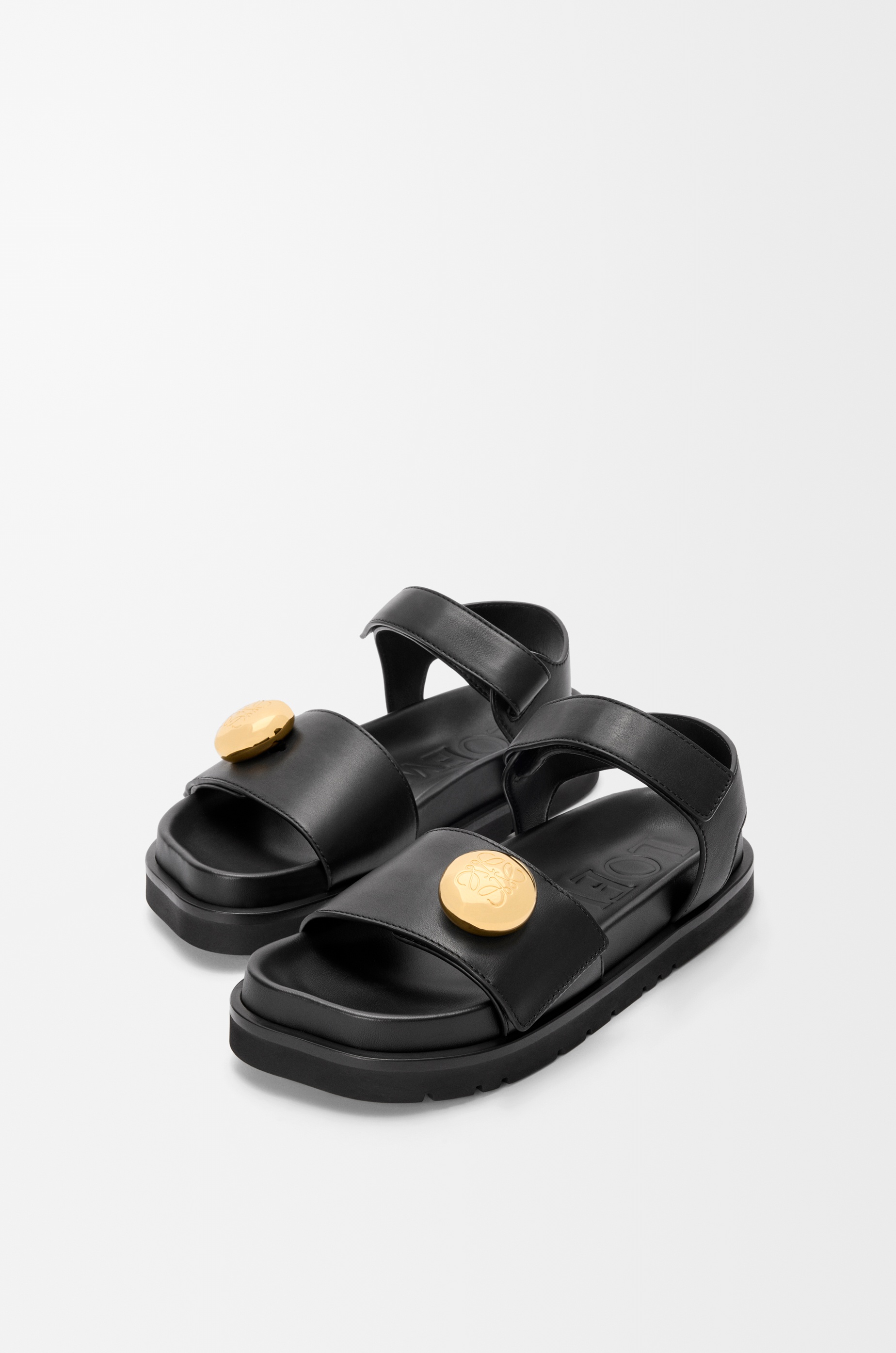 Pebble fussbett sandal in soft calfskin - 3