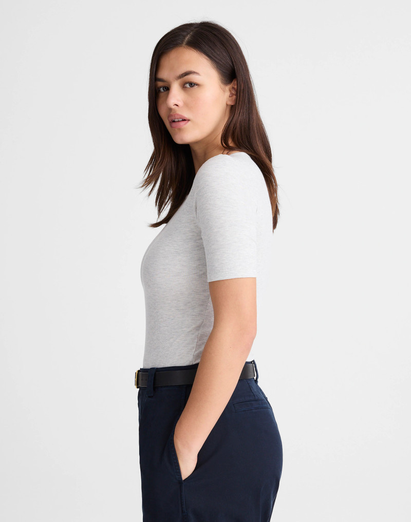 The 9-9 Tee in LuxeRib 4