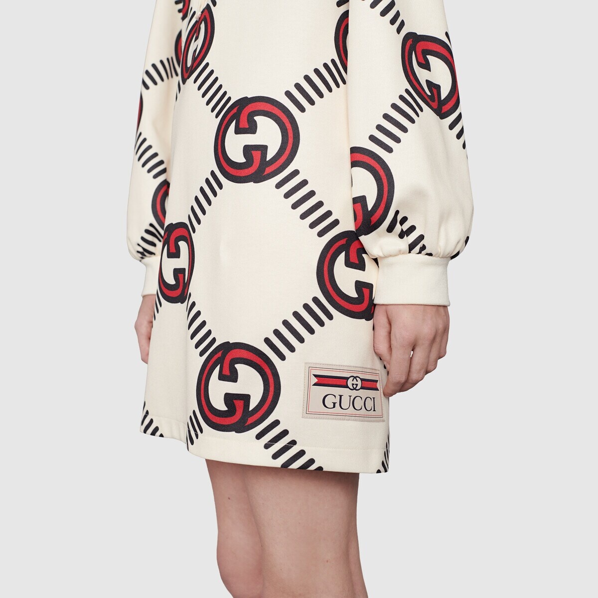Interlocking G technical jersey dress - 7