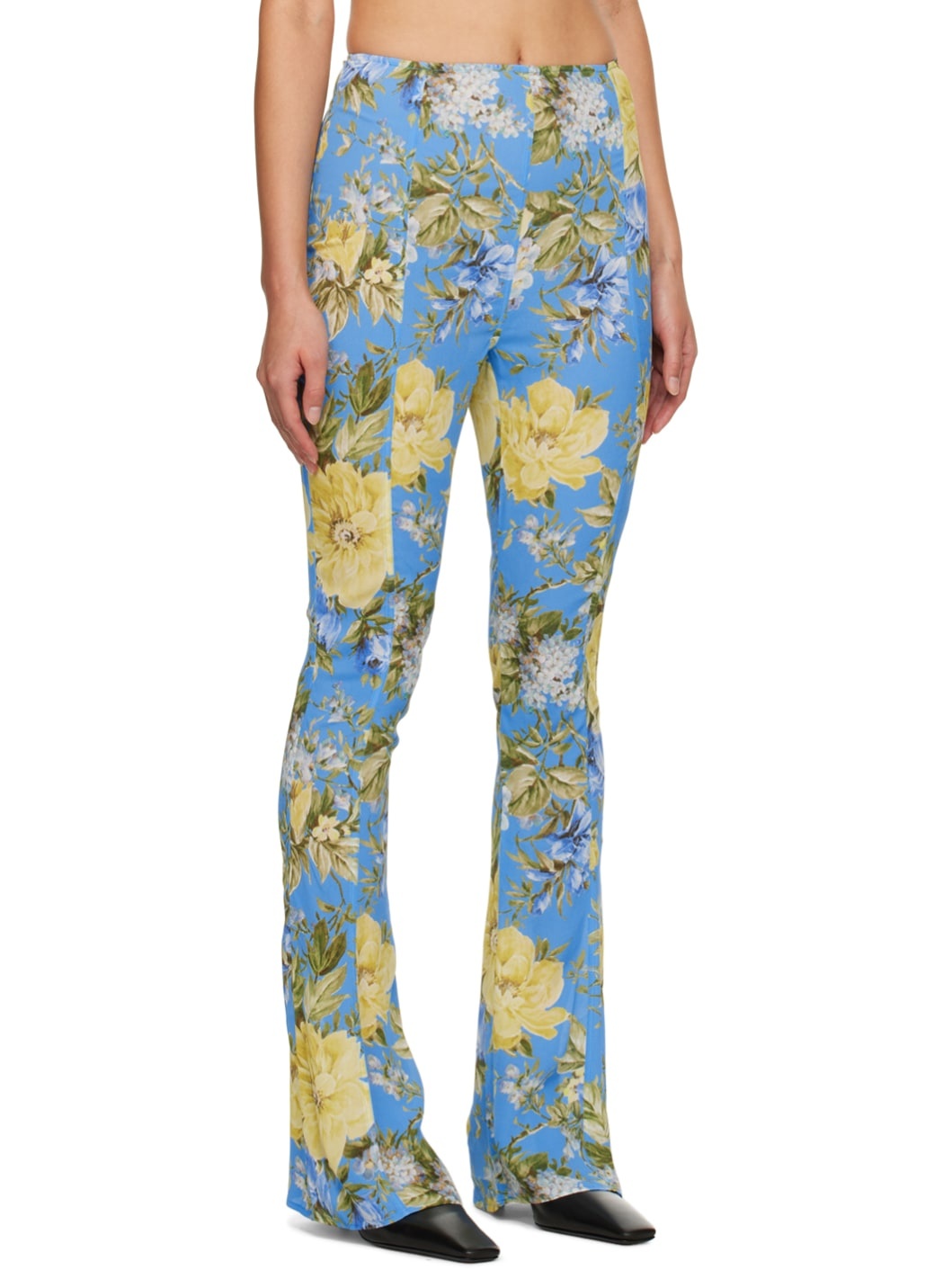 Blue Flared Trousers - 2