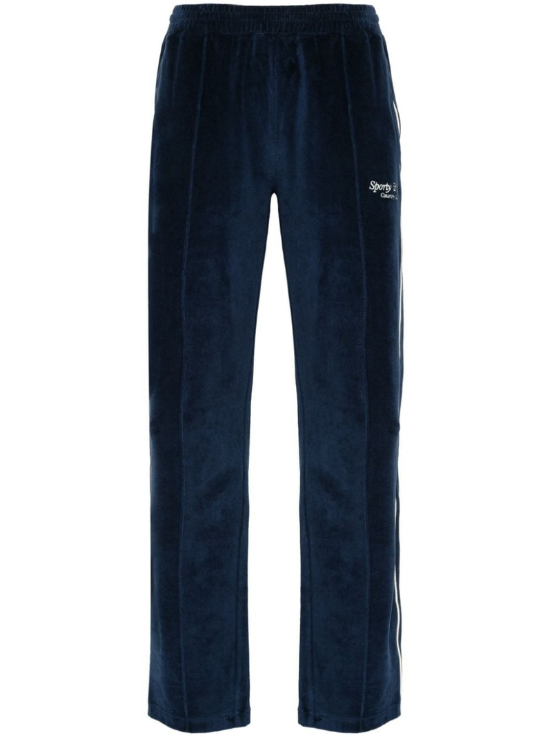 velour cotton track pants 1