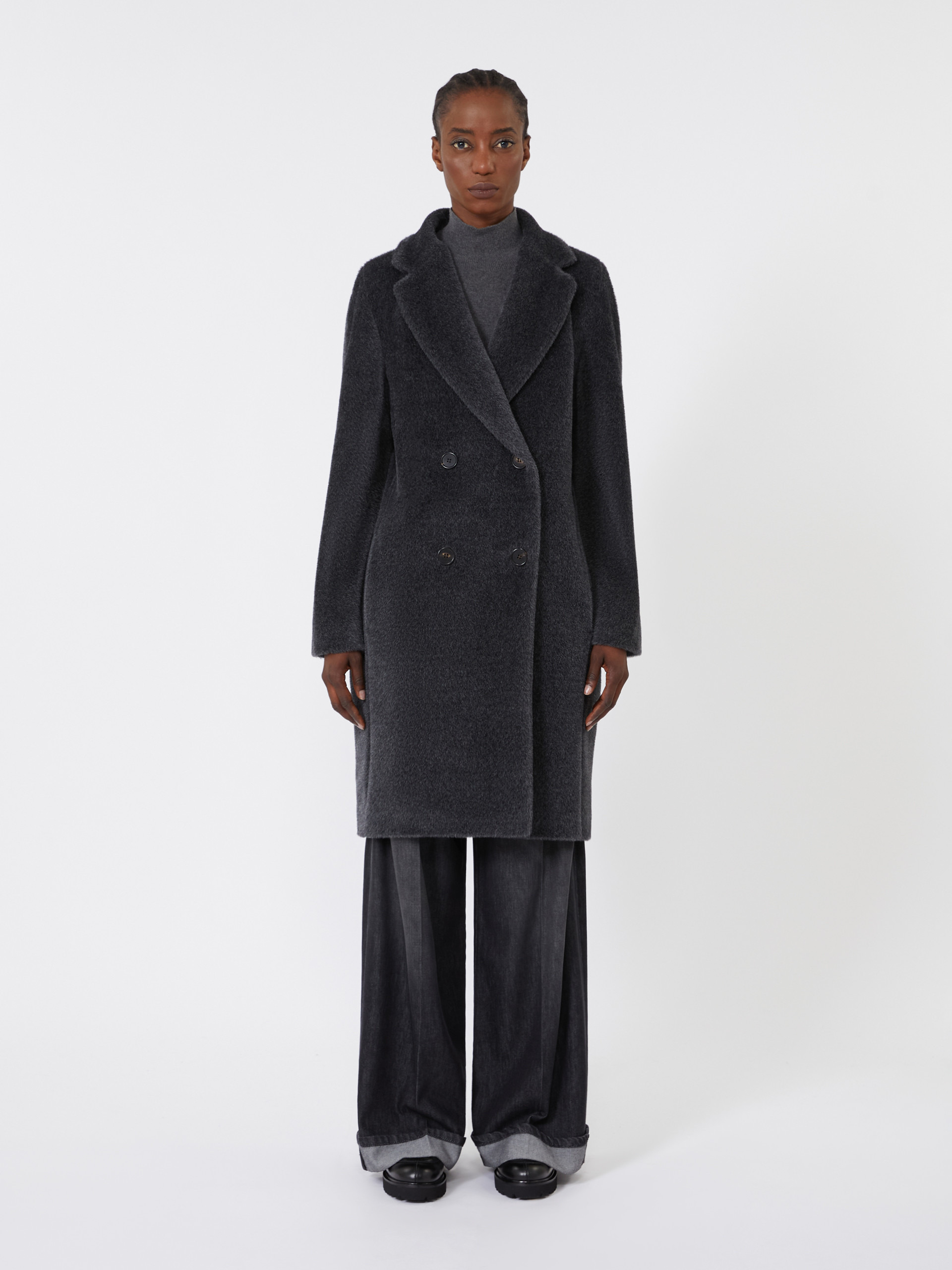 ROSETO Wool and alpaca midi coat - 3