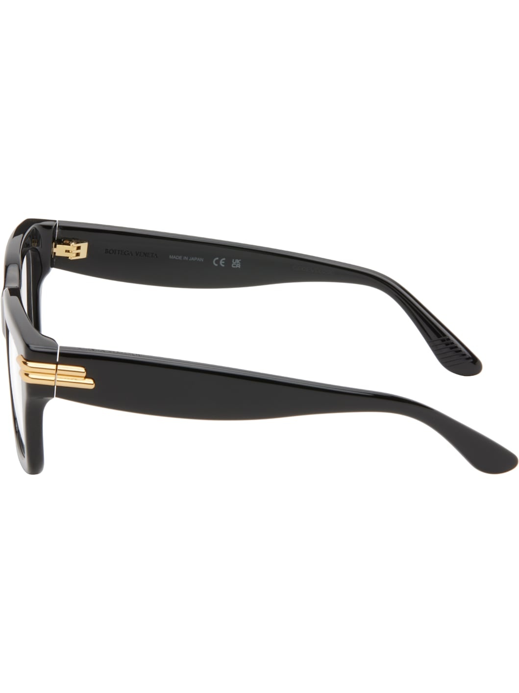 Black Mitre Square Glasses - 3