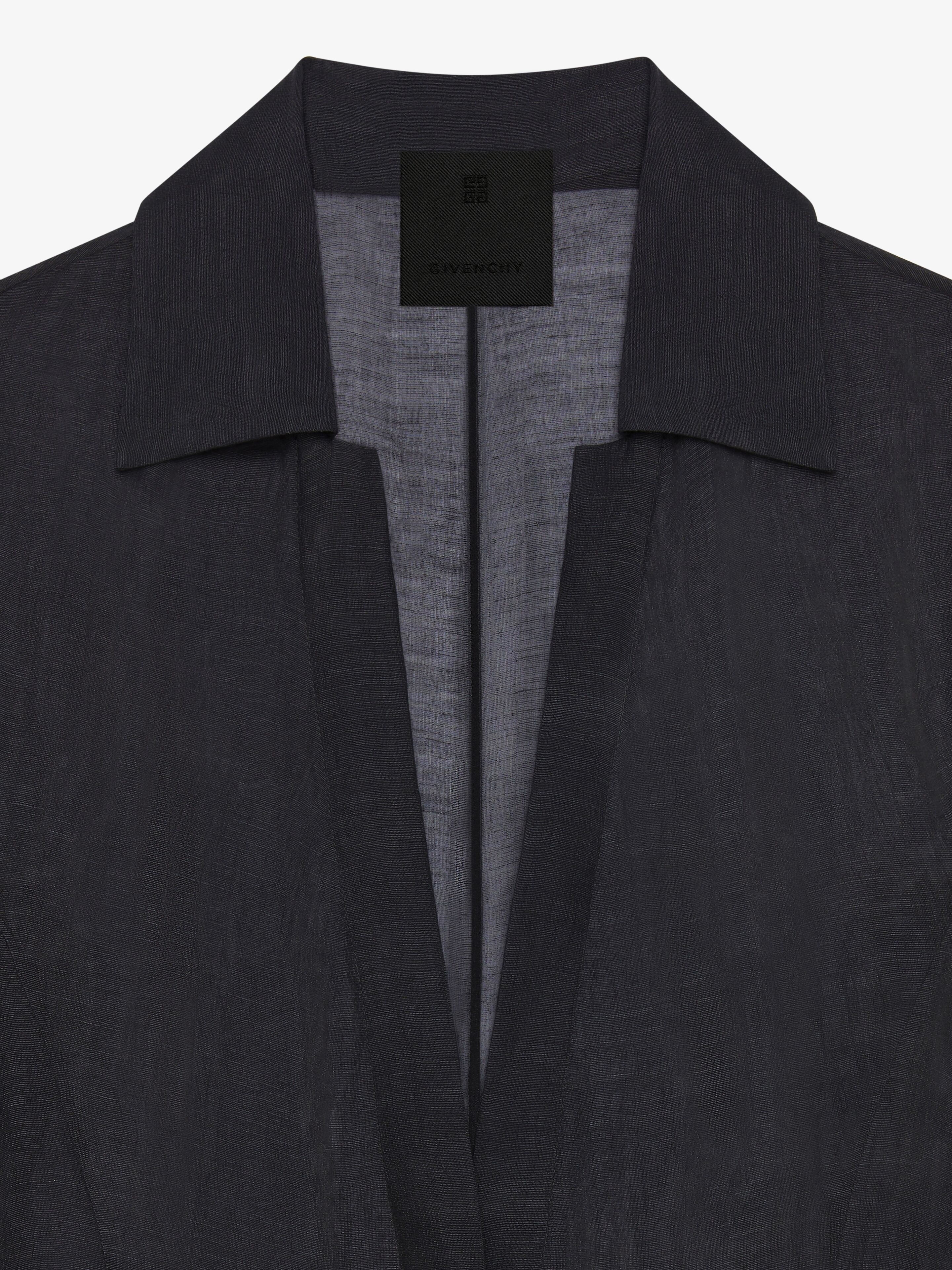 DRESS IN SILK AND LINEN - 5