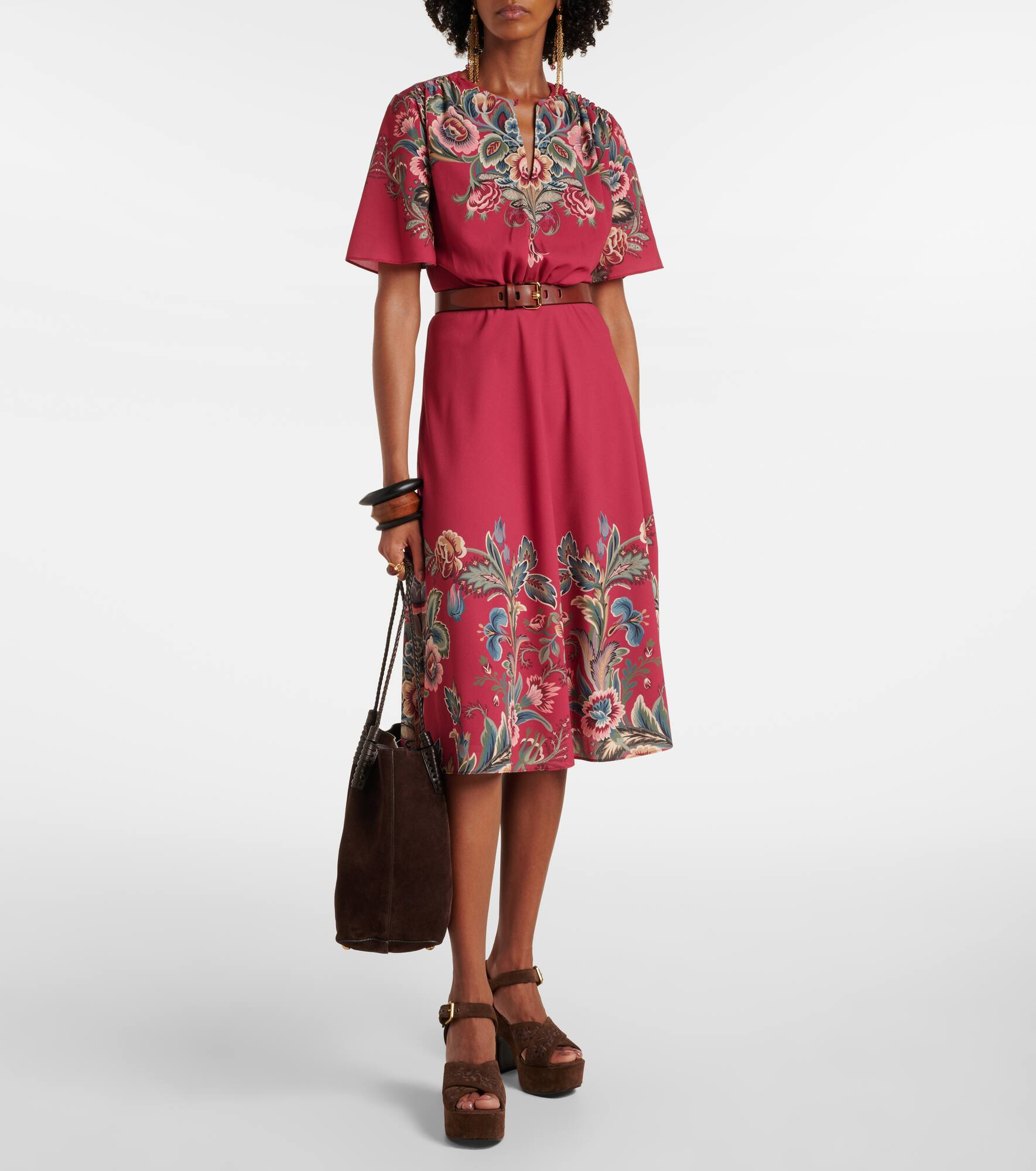 Paisley crêpe jersey maxi dress - 2