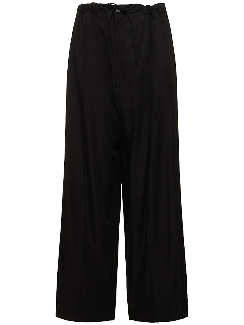 Fluid poplin tailored pants - 1