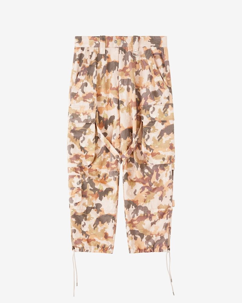 EUSEBIO PRINTED COTTON PANTS - 1