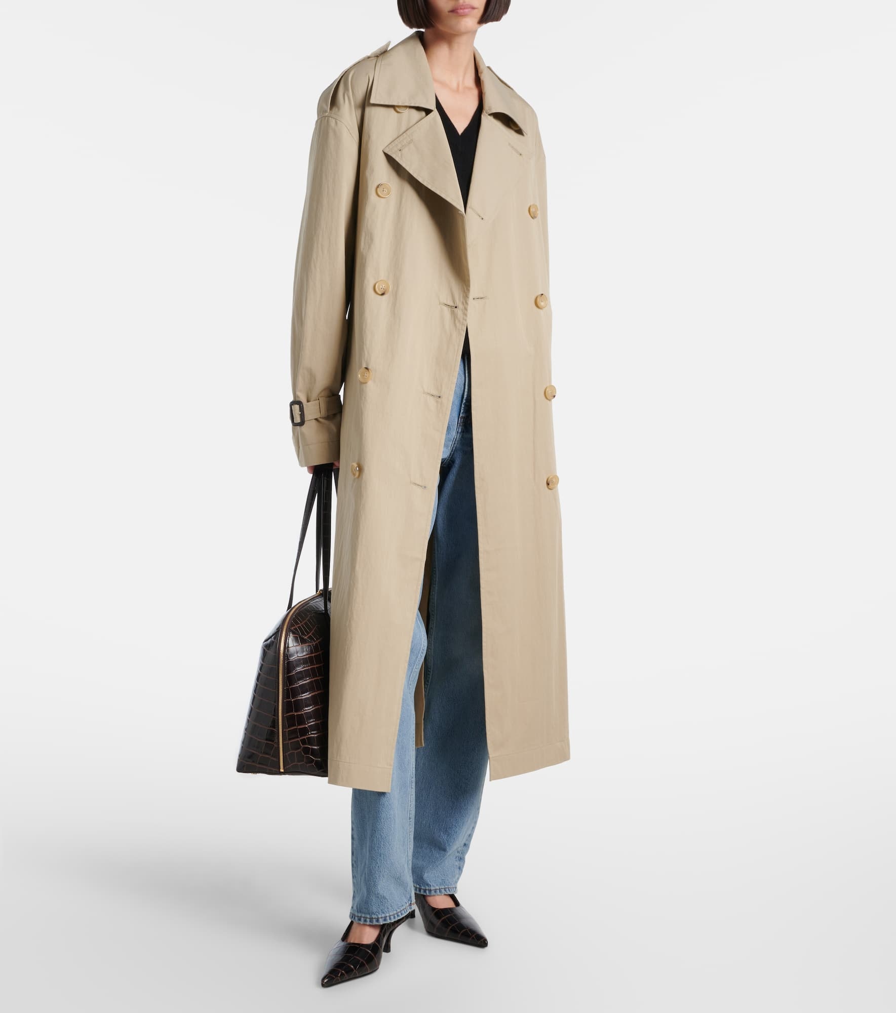 Cotton-blend trench coat - 2