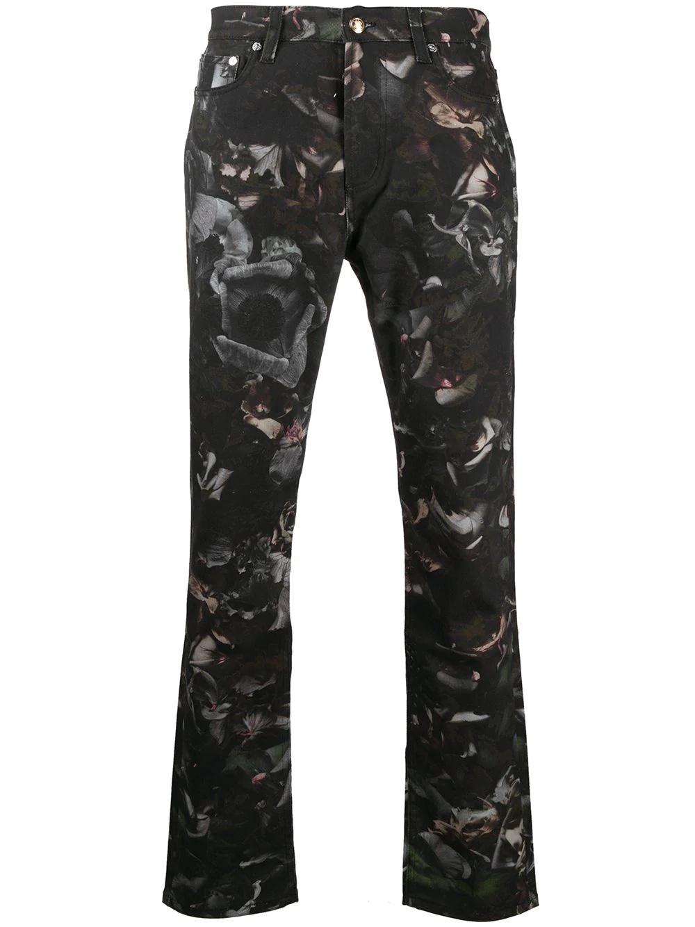 Floral Photo print jeans - 1