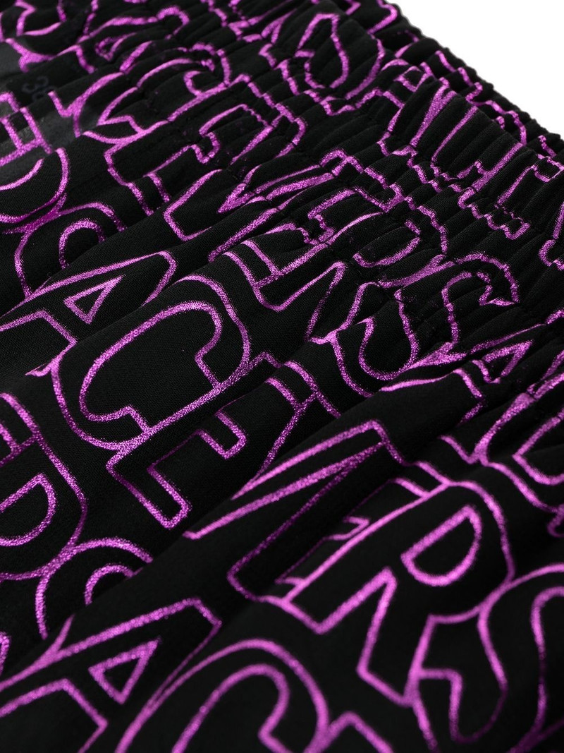 logo-print semi-sheer pants 3