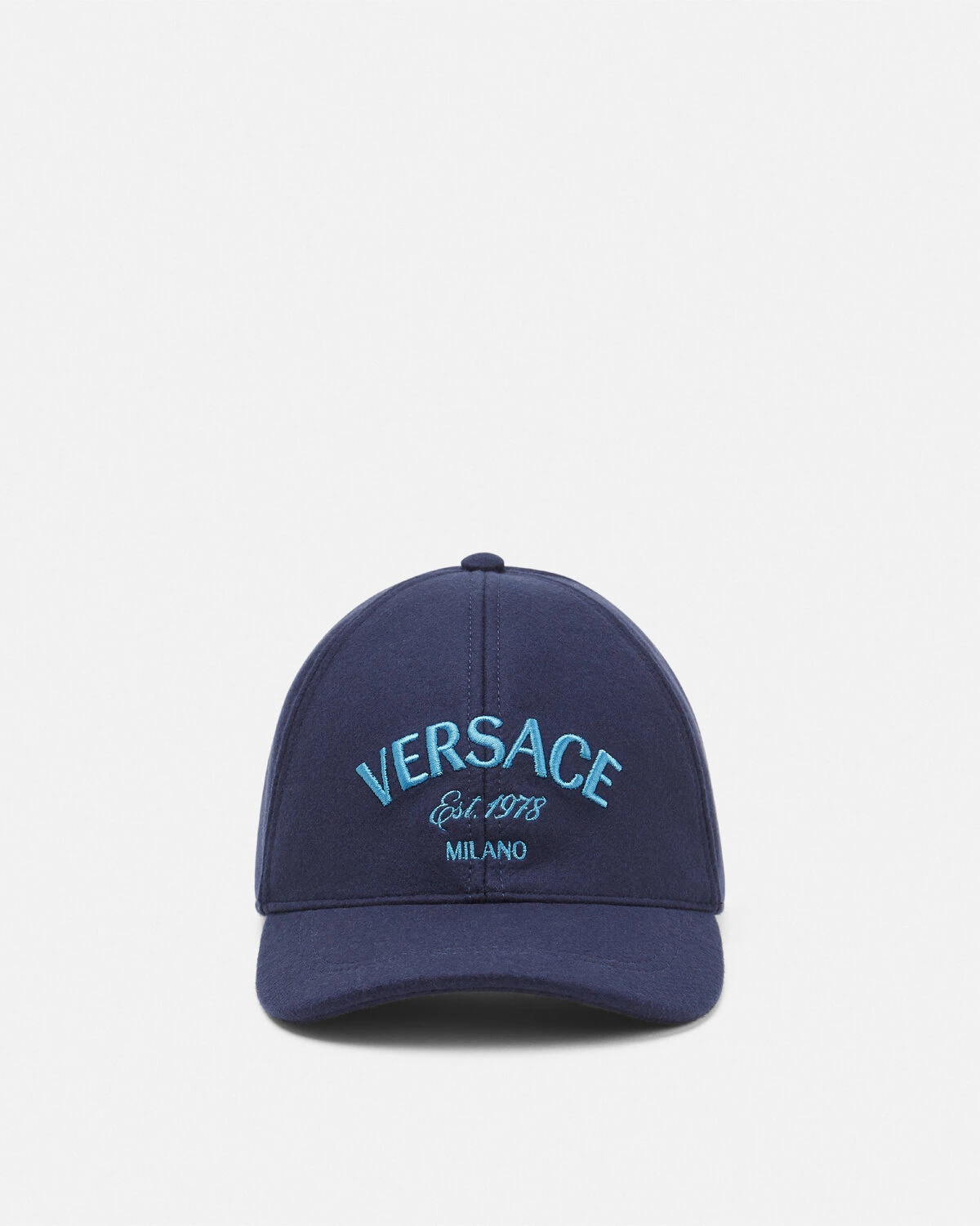 Versace Milano Stamp Wool Baseball Cap - 1
