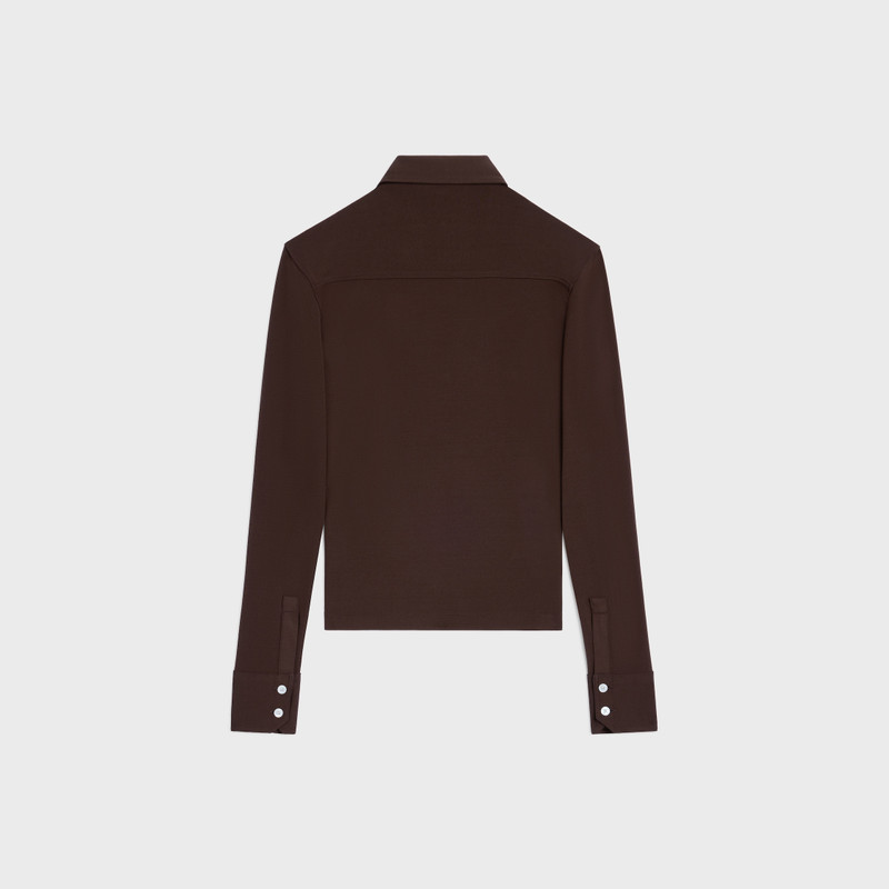 CELINE fitted shirt IN viscose jersey outlook