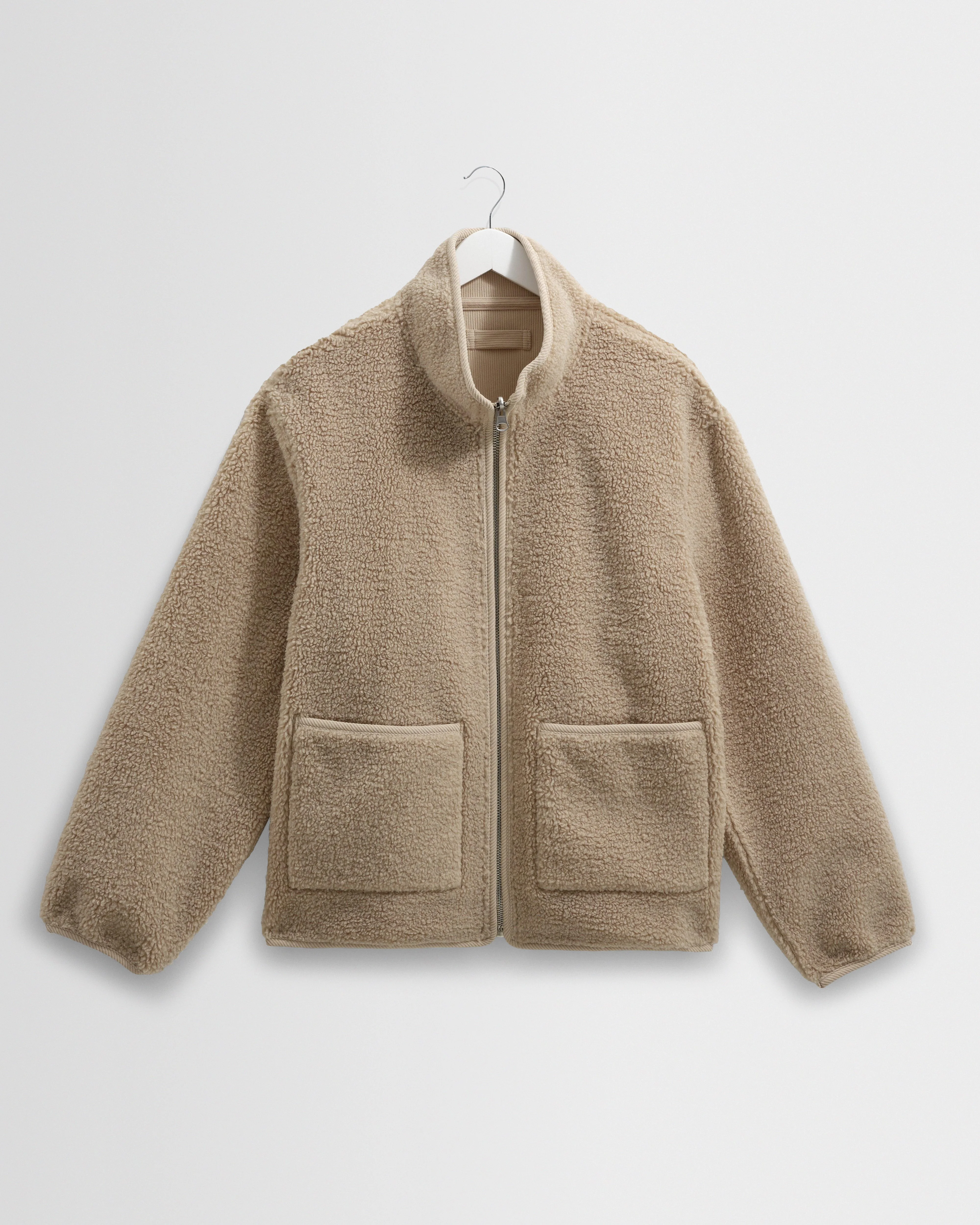 Killick - Natural Reversible Corduroy Borg Jacket - 1