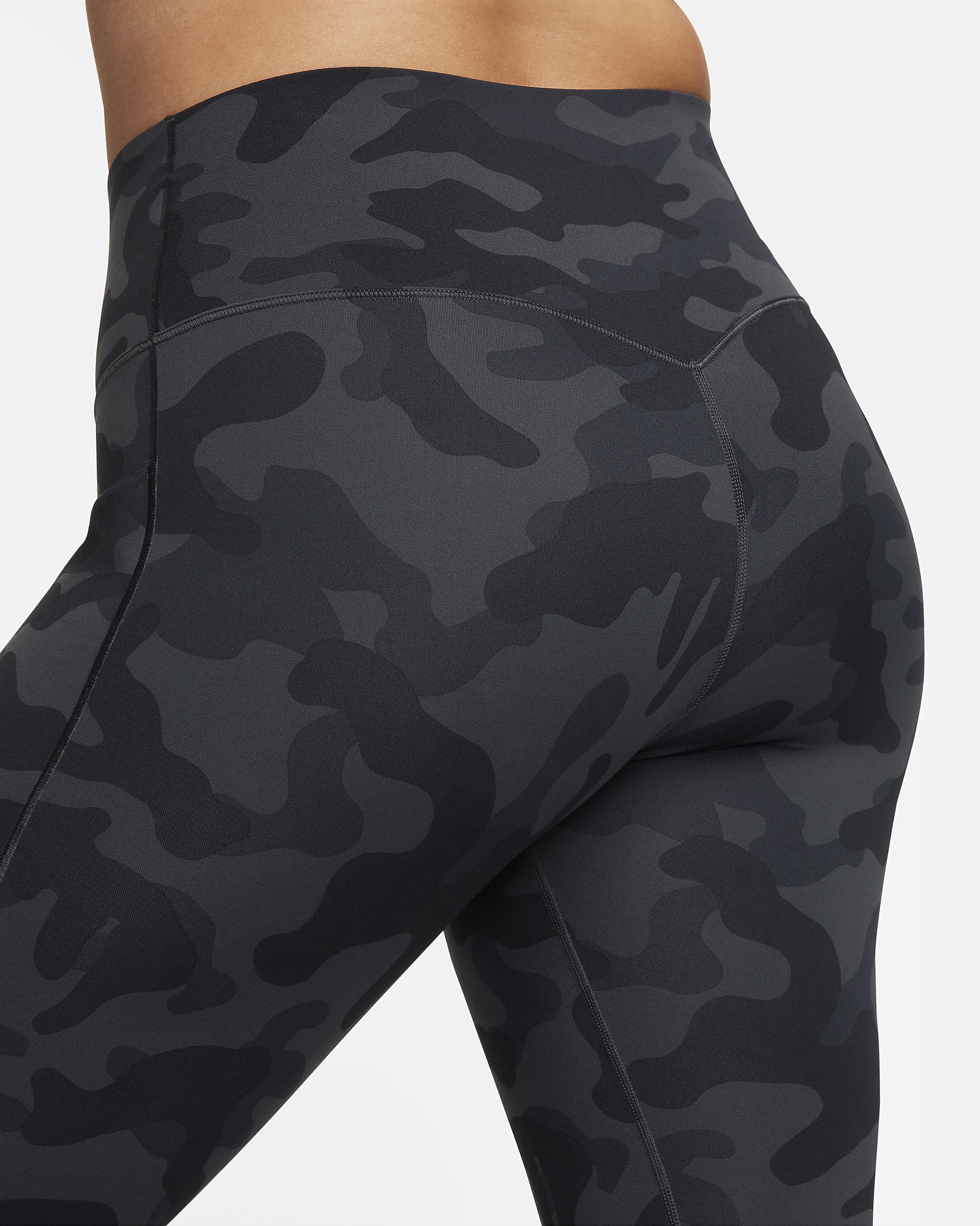 Nike Universa Women's Medium-Support High-Waisted 7/8 Camo Leggings with Pockets - 6