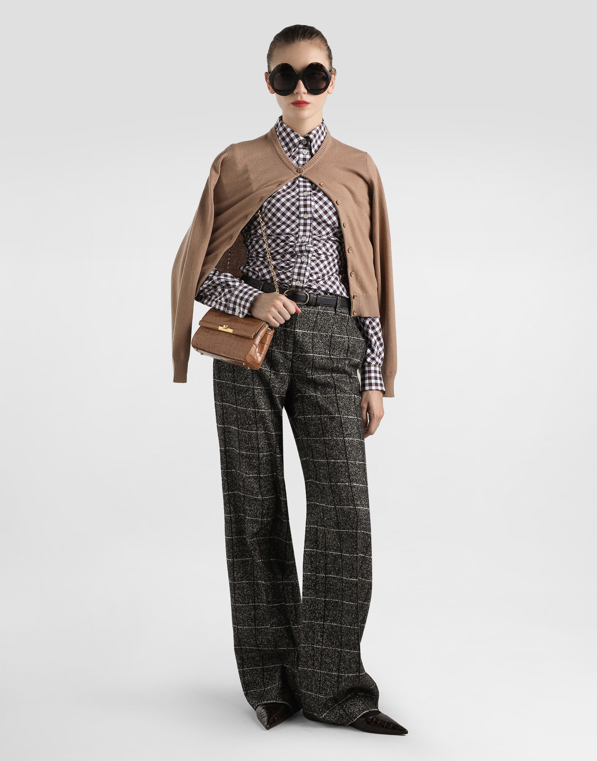 Cotton twill check shirt - 4