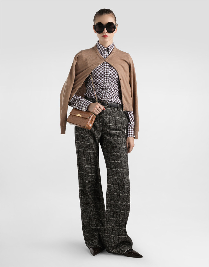 Cotton twill check shirt 4