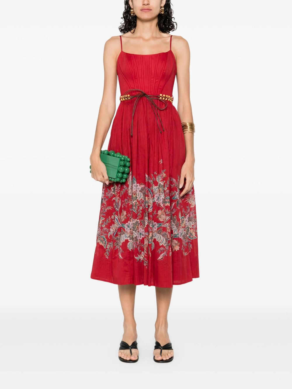 Zimmermann Women Rhiannon Corset Midi Dress - 5