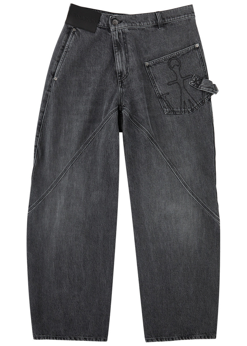 JW Anderson Twisted Wide-leg Jeans 1