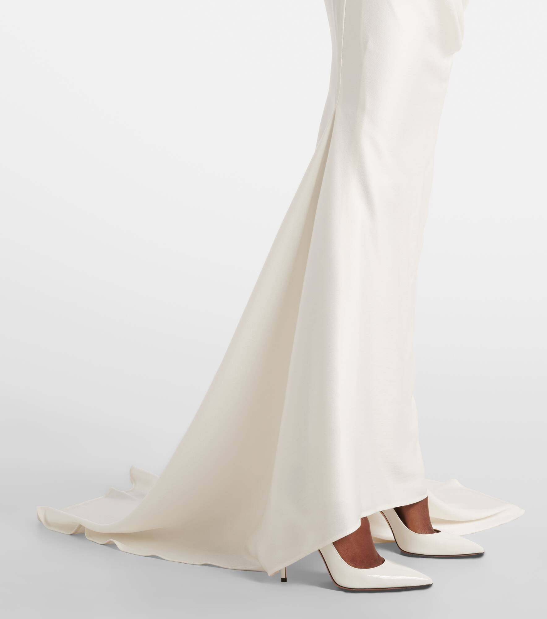 Bridal Vaida satin corset gown - 5