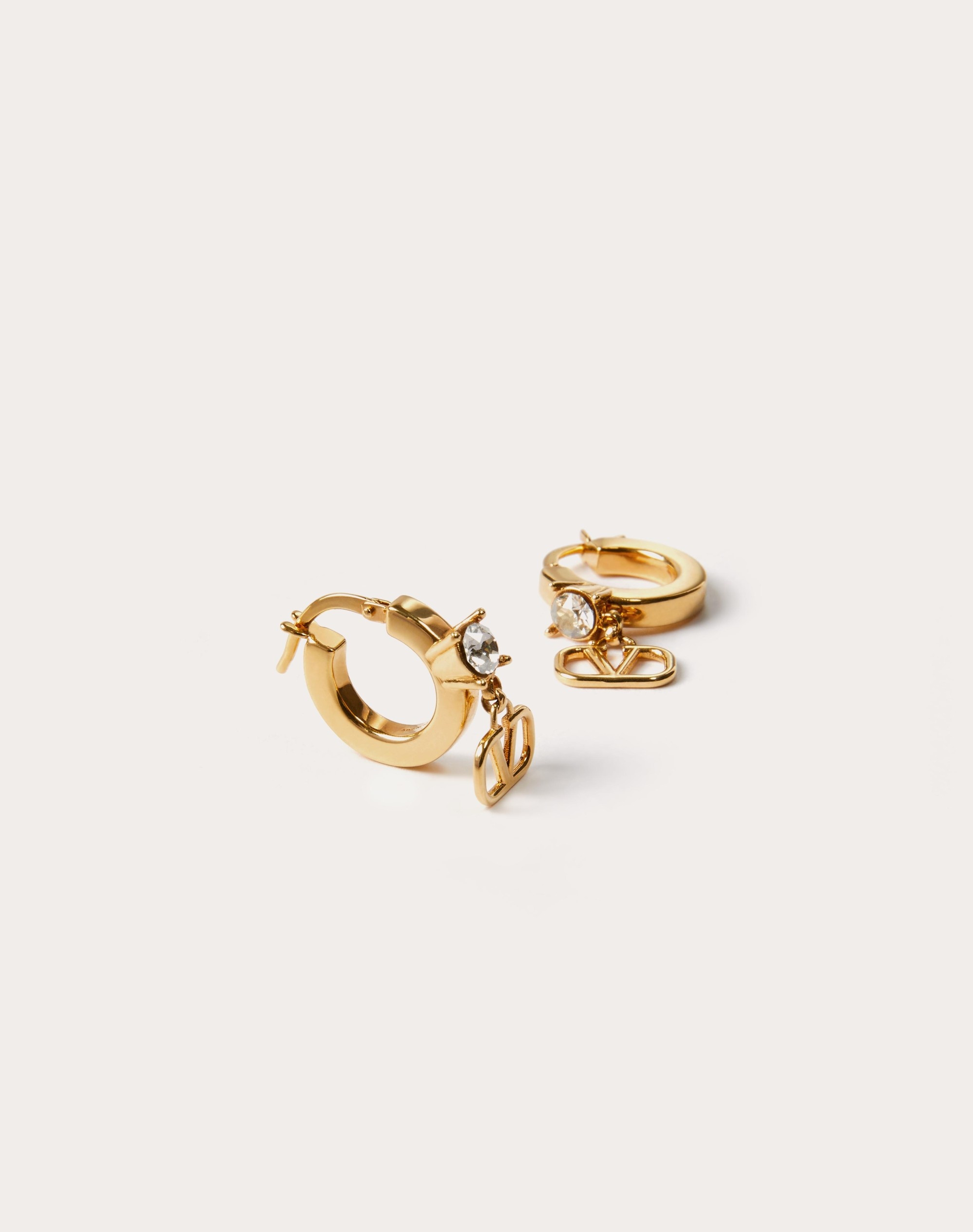 MINI VLOGO SIGNATURE METAL EARRINGS WITH SWAROVSKI® CRYSTALS 3