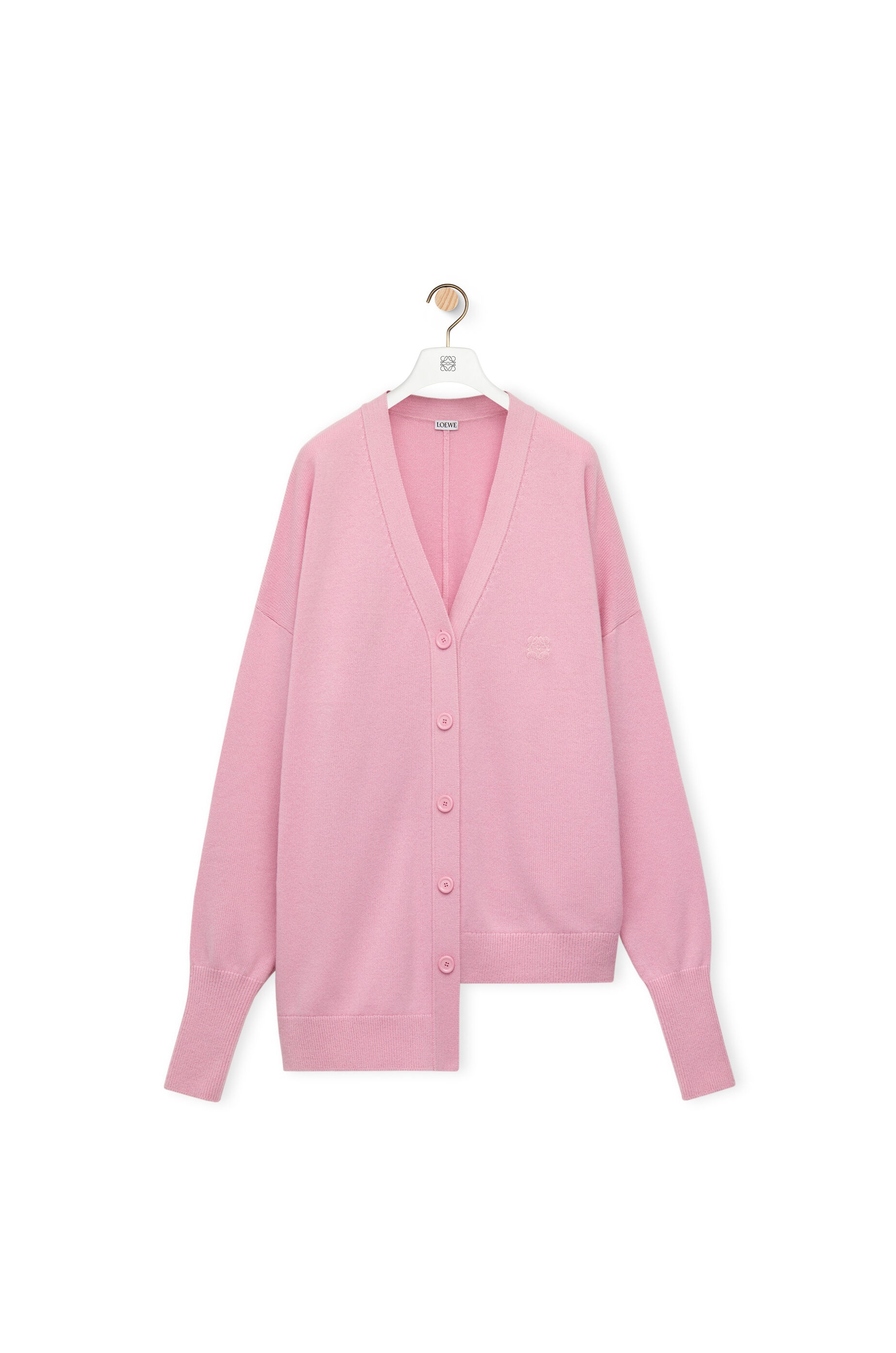 Asymmetric cardigan in cashmere - 1