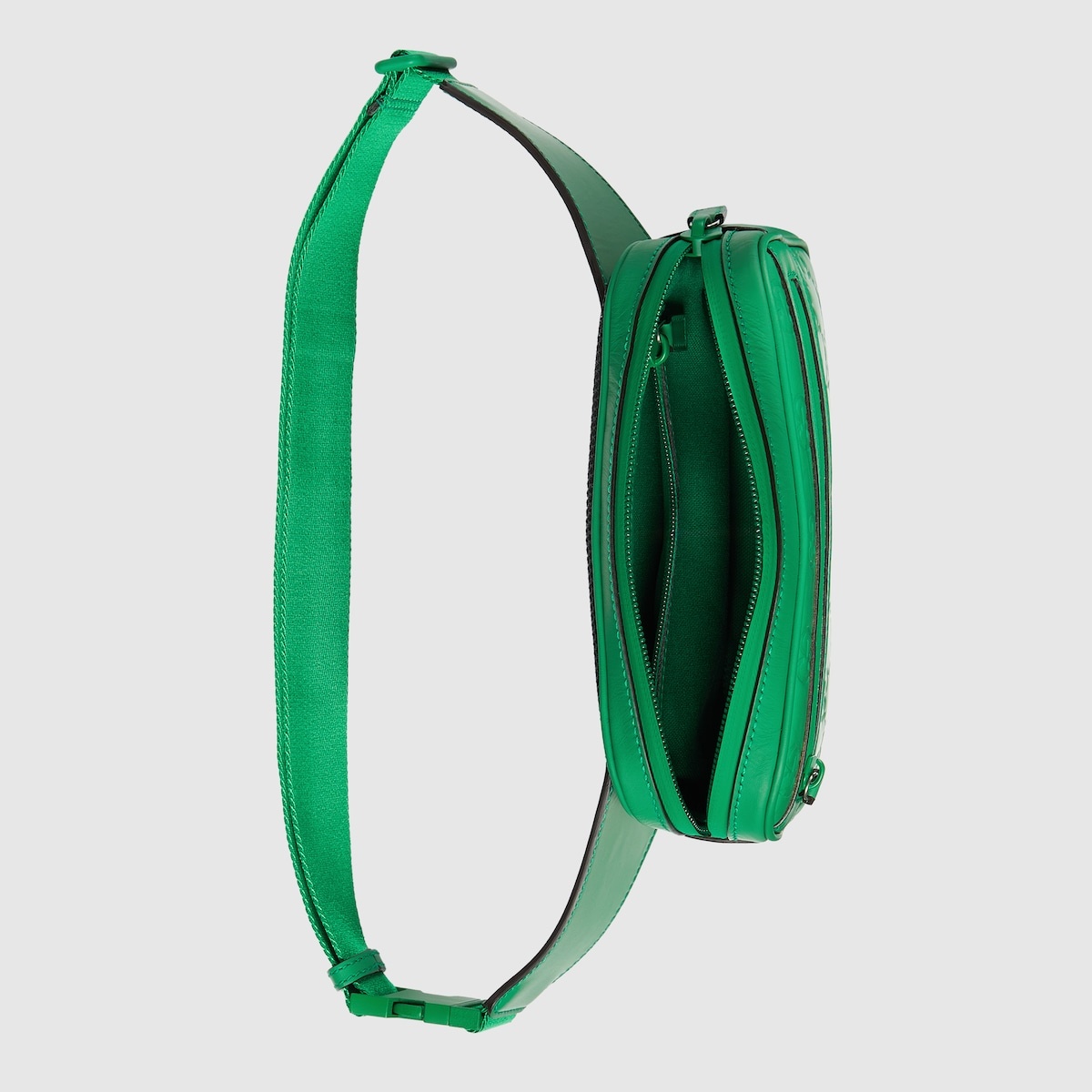 GG rubber-effect belt bag - 7