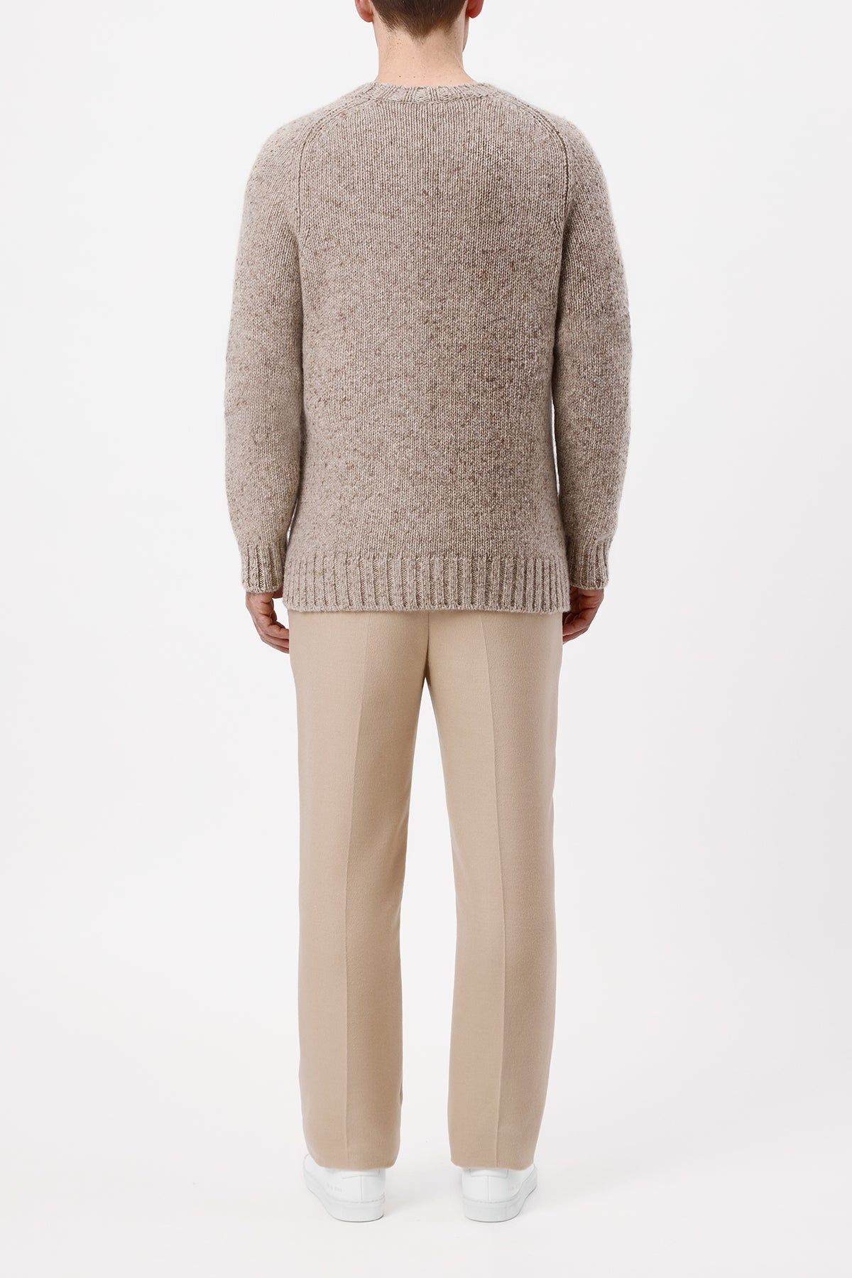 Sebastian Pant in Camel Winter Silk - 4