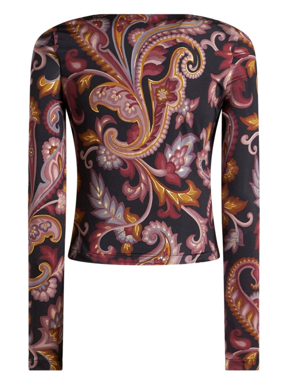 printed jersey top - 6