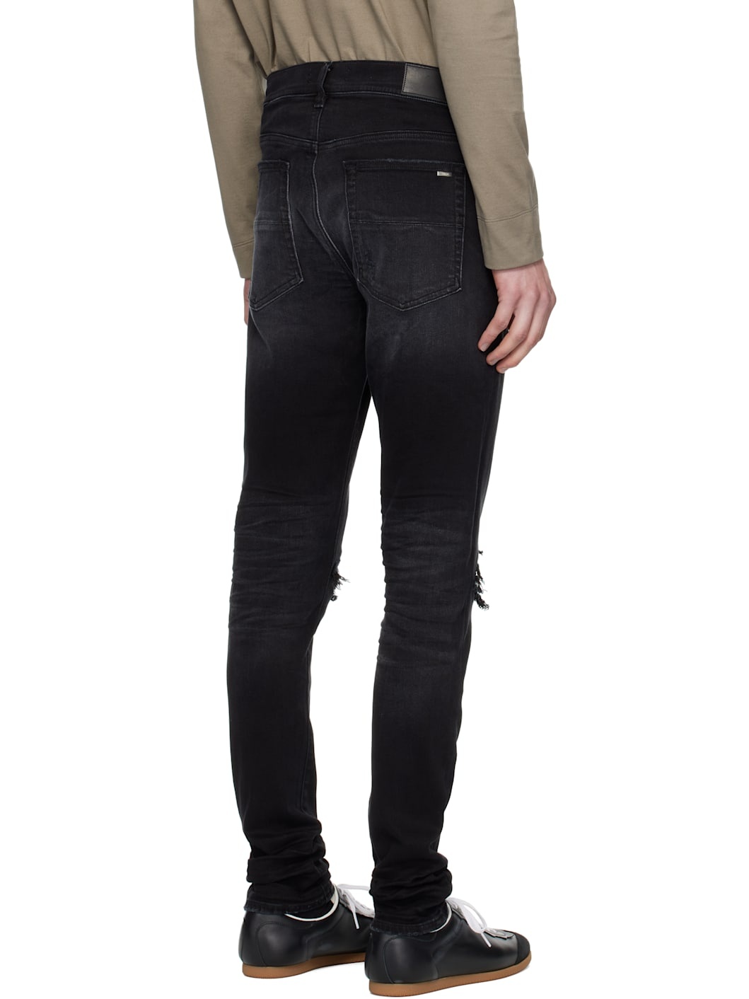 Black MX1 Ultrasuede Jeans - 3