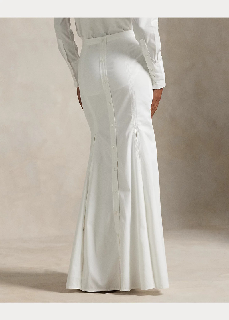 Cotton Fit-and-Flare Maxiskirt 4