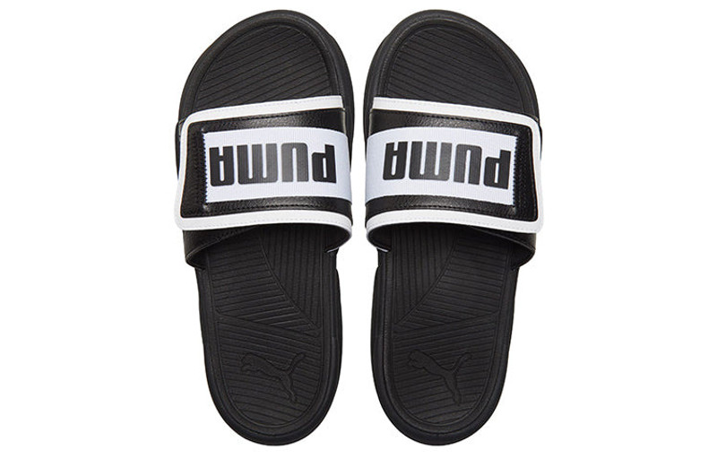 PUMA PUMA Royalcat Sports Slippers Unisex Black White 386712-01 outlook