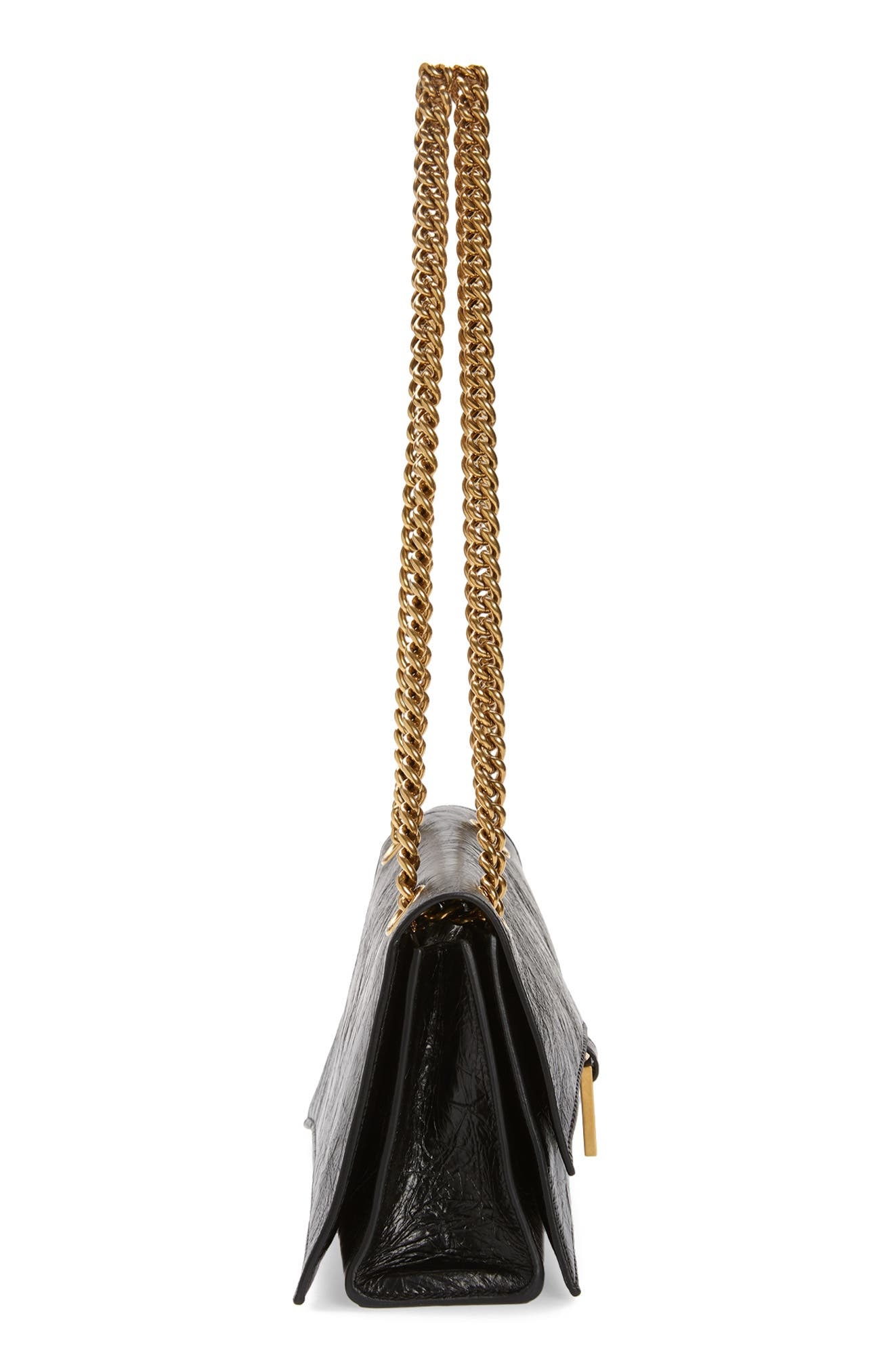 Crush Leather Shoulder Bag - 6