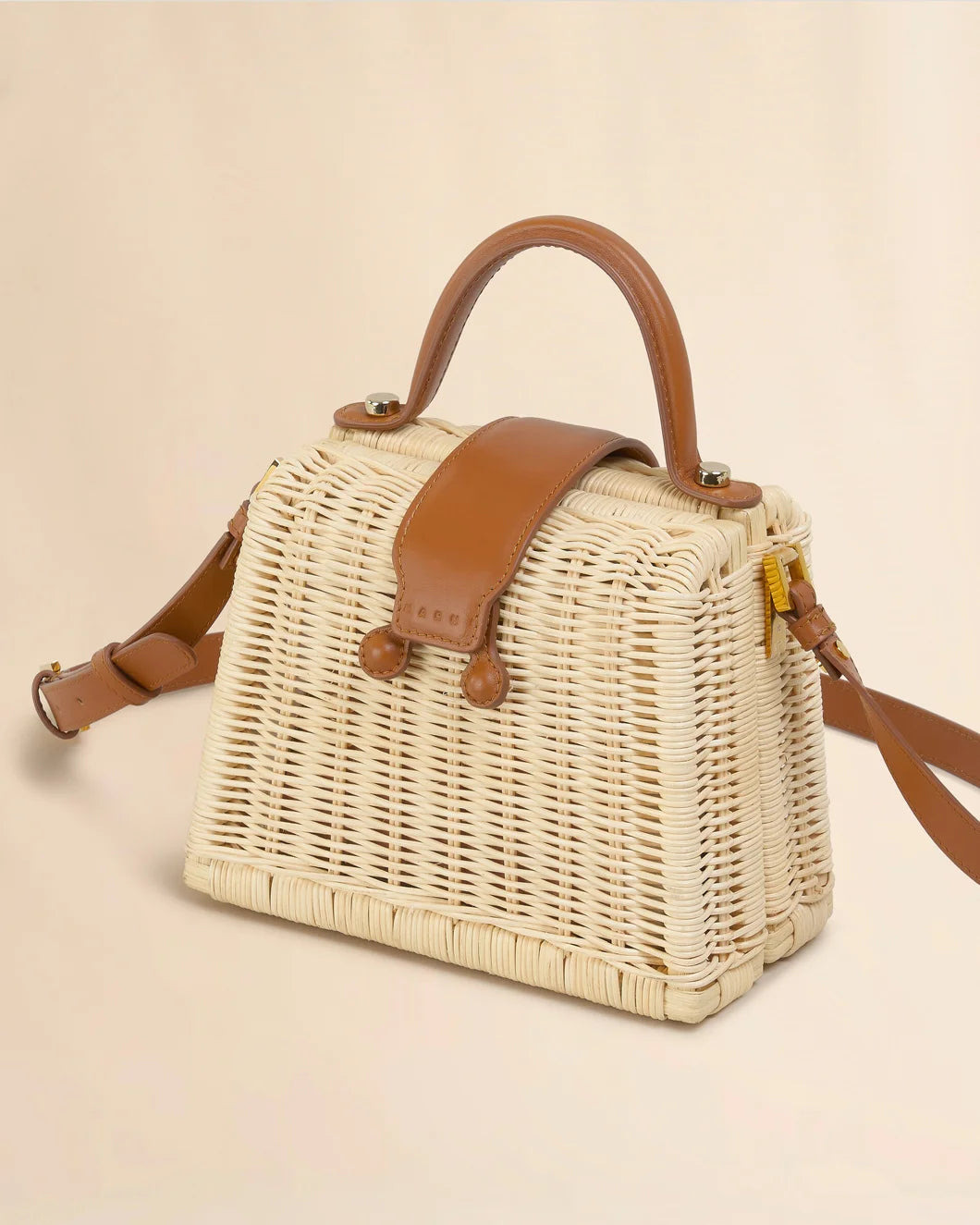 NATURAL RATTAN MIDOLLINO HANDBAG - 3
