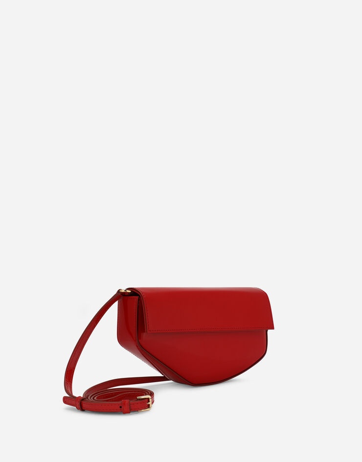 Polished calfskin moon bag with DG logo - 3