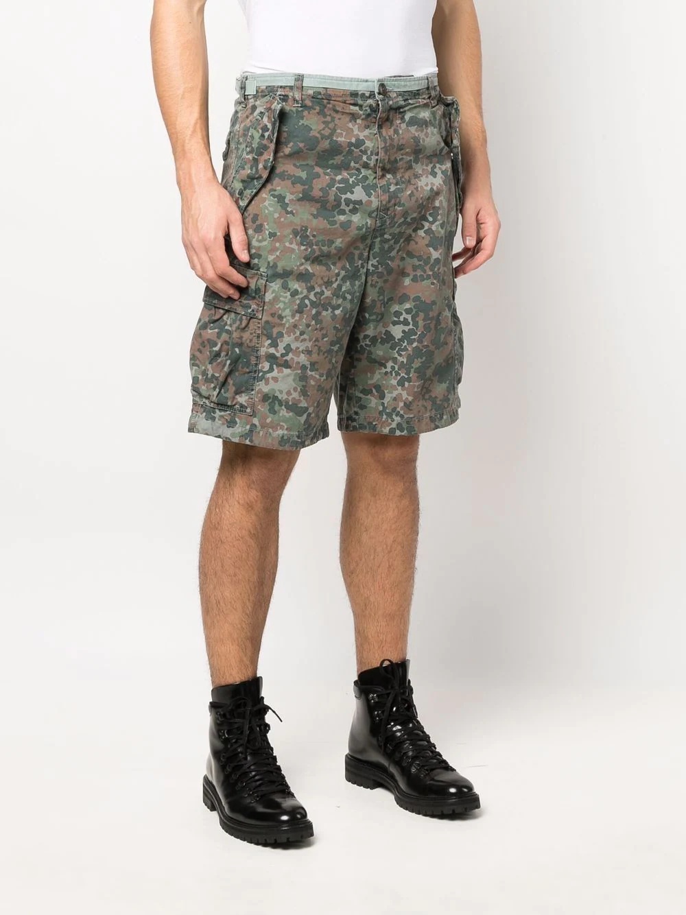 camouflage-print cargo shorts - 3