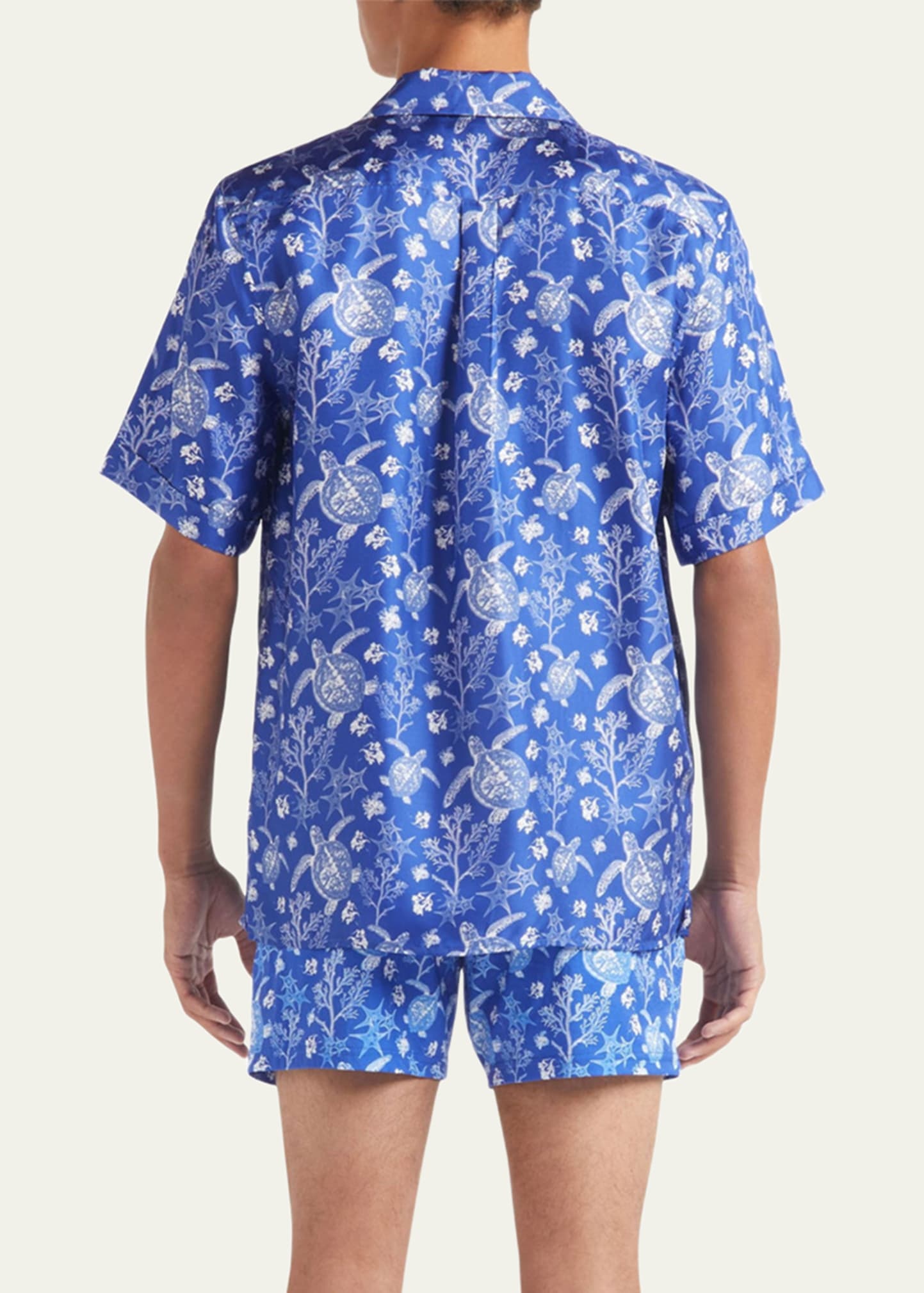 Men's Silk X-Ray Turtles Bowling Shirt - 3