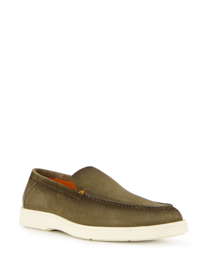 Santoni suede loafers outlook