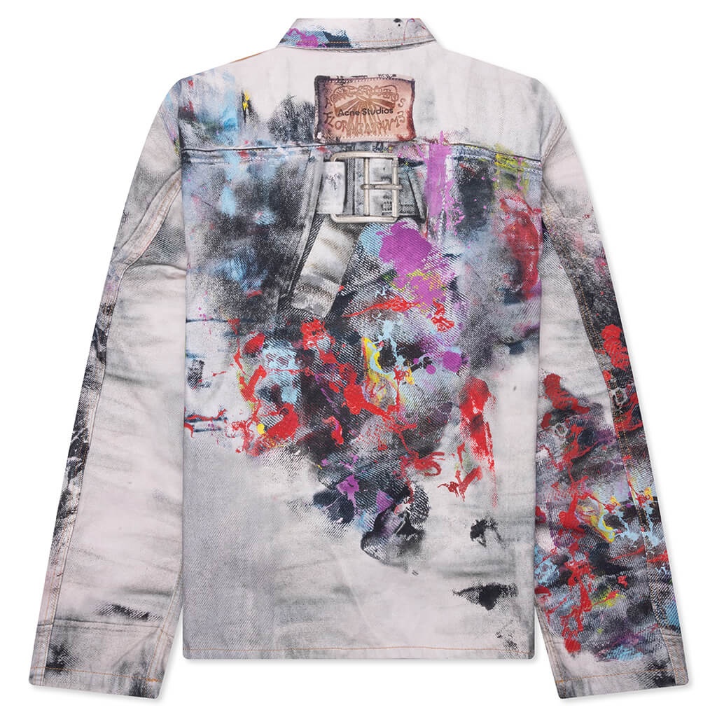 TROMPE L'OEIL JACKET - WHITE/MULTI - 2
