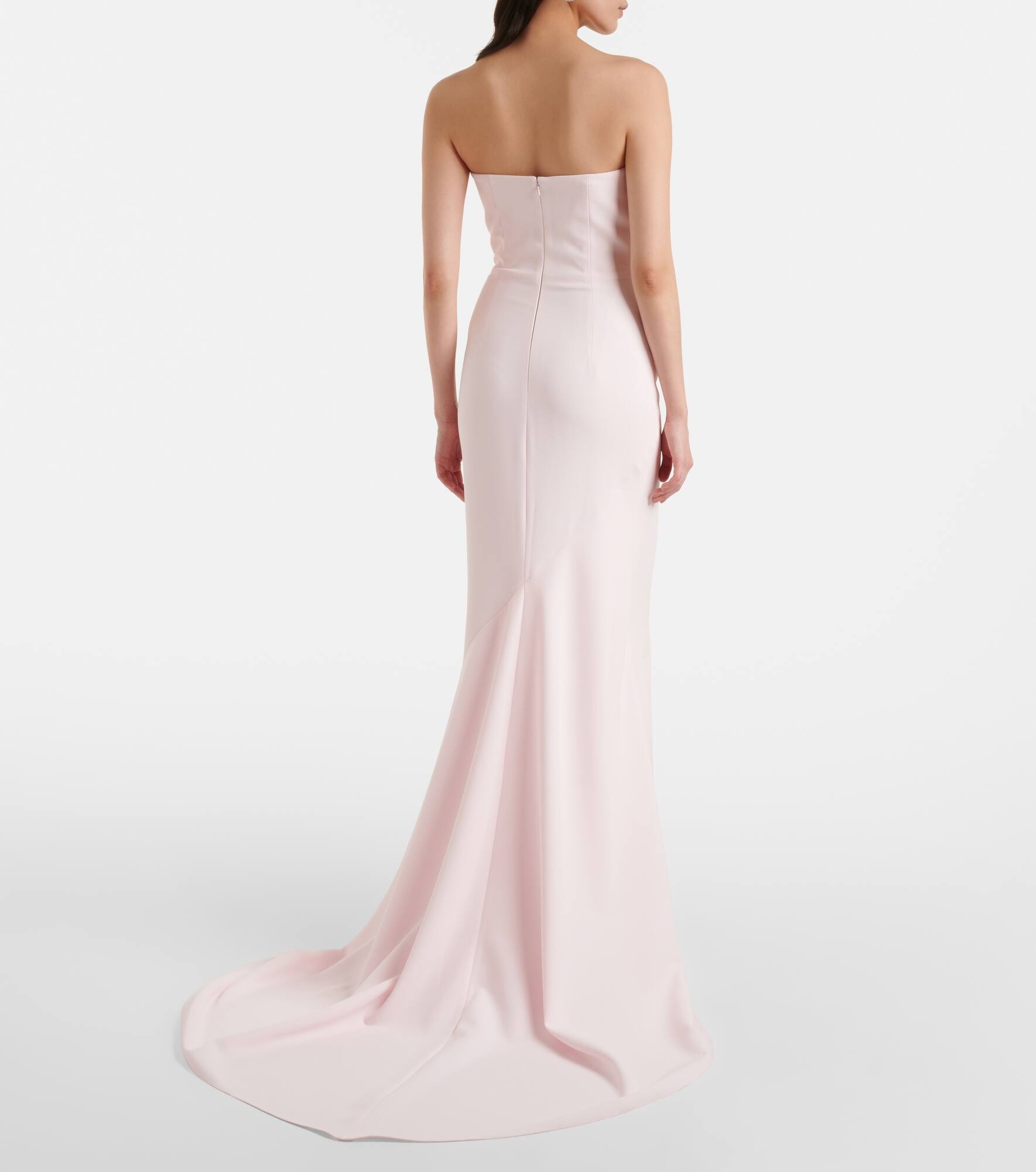 Sofie embellished crêpe bustier gown - 3