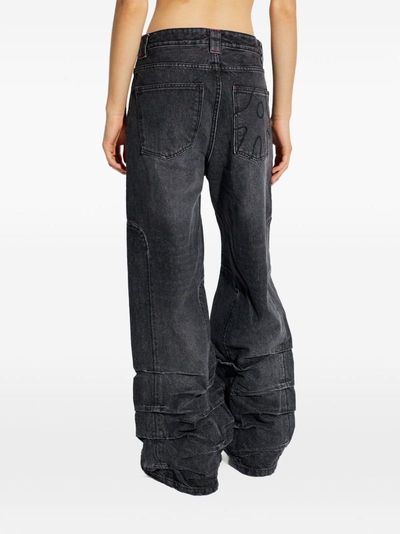 smoke-detailed wide-leg jeans 4